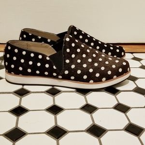 Polka Dot Calfhair Sneakers